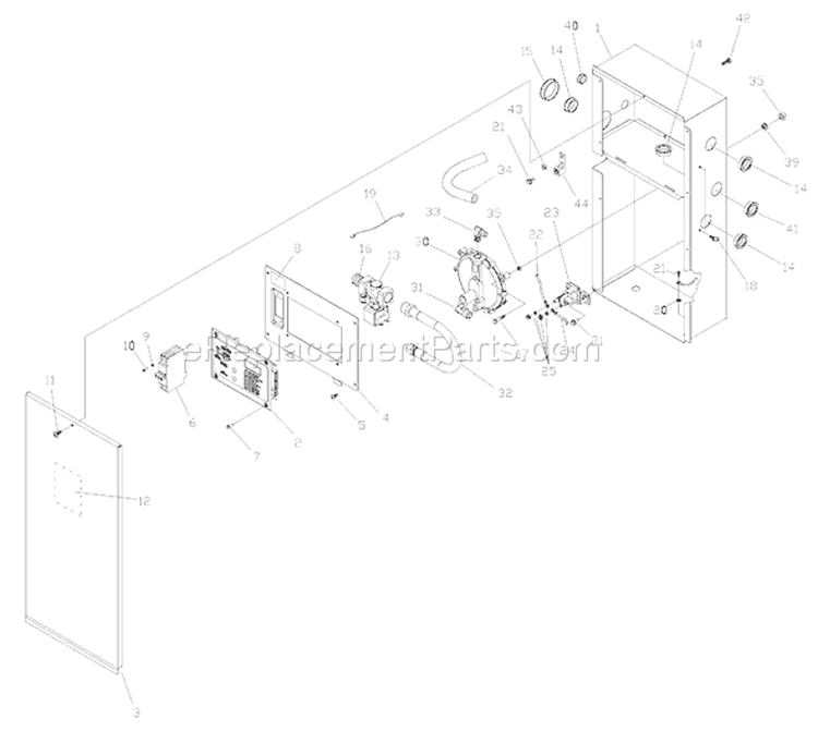 Page B Diagram and Parts List for 040243-1  Briggs and Stratton Generator
